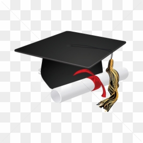 Graduation Cap And Scroll, HD Png Download - graduation cap png