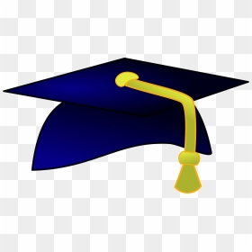 Blue And Yellow Graduation Cap, HD Png Download - graduation cap png