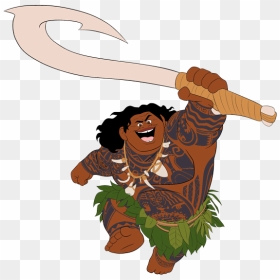Maui From Moana Clipart, HD Png Download - moana png