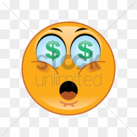 Face With Dollar Sign Eyes, HD Png Download - dollar sign png