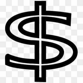 White Dollar Sign Clip Art, HD Png Download - dollar sign png
