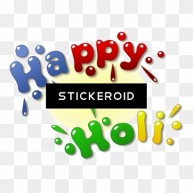 Transparent Happy Holi Png Text, Png Download - holi png