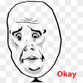 Okay Face Png, Transparent Png - troll face png