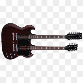 Double Neck Electric Guitar, HD Png Download - guitar png