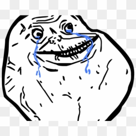 Troll Face Forever Alone, HD Png Download - troll face png