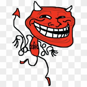 Evil Troll Face, HD Png Download - troll face png