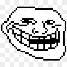 Troll Face Pixel Png, Transparent Png - troll face png