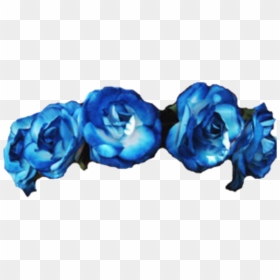 Blue Flower Crown Png, Transparent Png - flower crown png