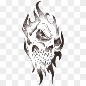 Skull Tattoo Png, Transparent Png - tattoo png