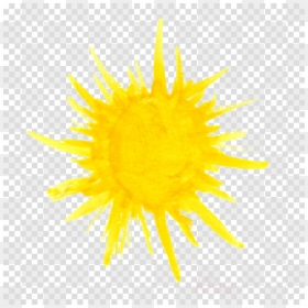 Watercolor Sun Png, Transparent Png - sunflower png