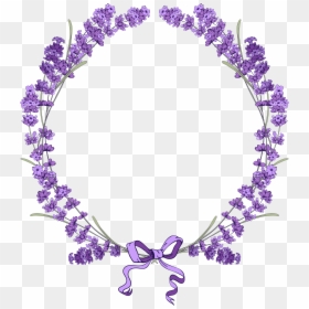 Lavender Flower Frame Png, Transparent Png - flower crown png