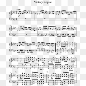 Because I M Stupid Piano Sheet, HD Png Download - victory royale png