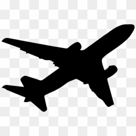 Airplane Silhouette Clipart Png, Transparent Png - plane png