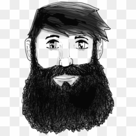 Cartoon Guy With Beard, HD Png Download - beard png