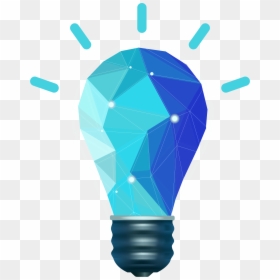 Blue Light Bulb Png, Transparent Png - light bulb png