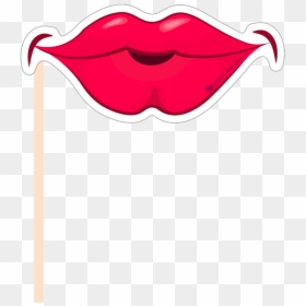 Props For Photo Booth Png, Transparent Png - lips png