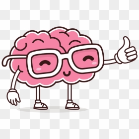 Cartoon Brain With Glasses, HD Png Download - deal with it glasses png