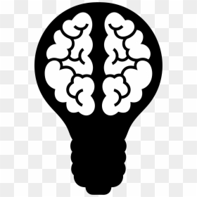 Brain Light Bulb Icon, HD Png Download - light bulb png