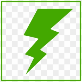 Green Energy Png Icon, Transparent Png - lightning bolt png