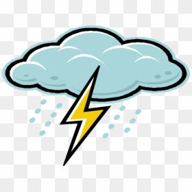 Lightning Bolt And Cloud Clipart, HD Png Download - lightning bolt png