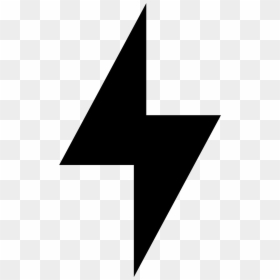 Triangle, HD Png Download - lightning bolt png