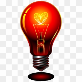 Lampada Vermelha Png, Transparent Png - light bulb png