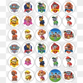 Dave And Ava Cupcake Toppers, HD Png Download - paw patrol png