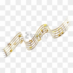Note Music Gold Png, Transparent Png - music note png