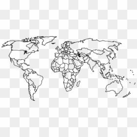 World Map Drawing, HD Png Download - world png
