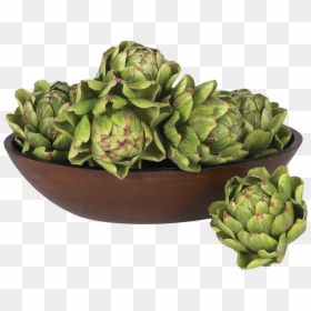 Artichokes In A Bowl, HD Png Download - plant png