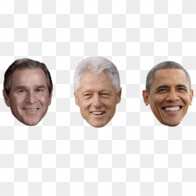 Obama Face Transparent Background, HD Png Download - bush png