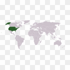 Saudi Arabia To Usa, HD Png Download - world map png