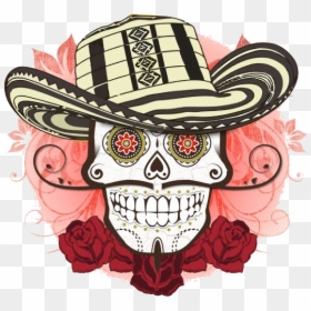 Cinco De Mayo Skull Drawing, HD Png Download - cinco de mayo png