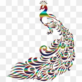 Peacock Drawing, HD Png Download - mor pankh png