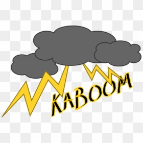 Thunder And Lightning Clipart, HD Png Download - boom png