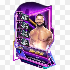 Wwe Supercard Neon Cards, HD Png Download - finn balor png
