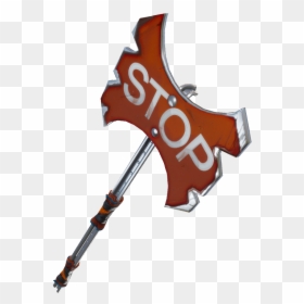 Stop Axe Fortnite, HD Png Download - stop png
