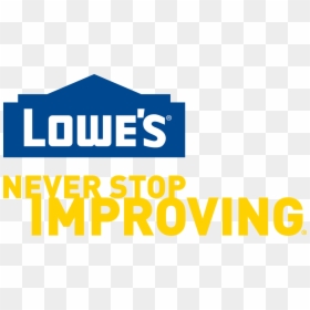 Lowes Never Stop Improving Logo Vector, HD Png Download - stop png