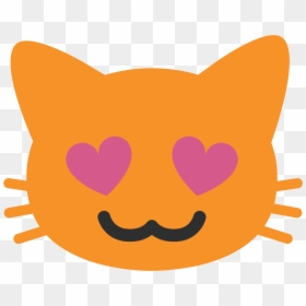 Heart Eyes Cat Emoji Android, HD Png Download - heart eyes emoji png