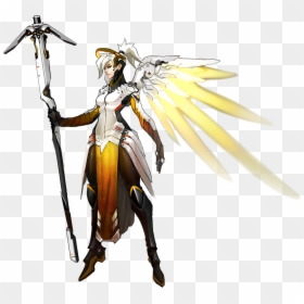 Mercy Overwatch Render, HD Png Download - mercy png