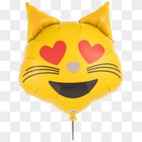 Cat, HD Png Download - heart eyes emoji png