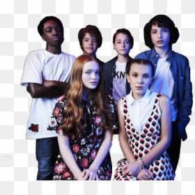 Stranger Things Cast Comic Con 2017, HD Png Download - stranger things png