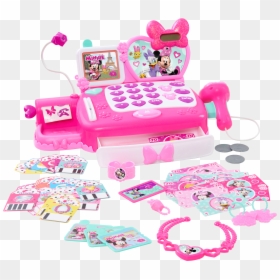 Minnie Mouse Shop N Scan Talking Cash Register, HD Png Download - walmart png