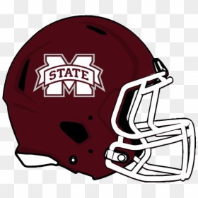 Mississippi State Bulldogs Football Helmet, HD Png Download - football helmet png