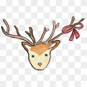 Watercolor Painting, HD Png Download - reindeer png