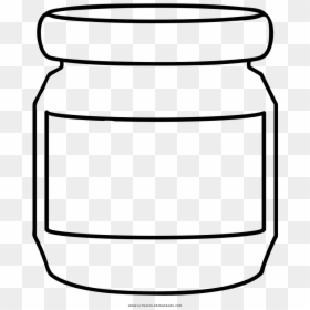 Peanut Butter Black And White, HD Png Download - mason jar png