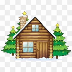 Christmas House With Chimney, HD Png Download - reindeer png