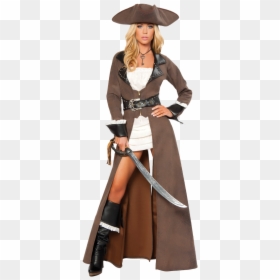 Women's Pirate Costumes, HD Png Download - pirate hat png