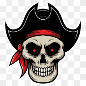 Skull, HD Png Download - pirate hat png