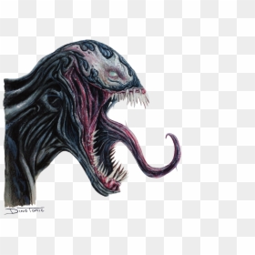 Venom Drawing Side View, HD Png Download - venom png